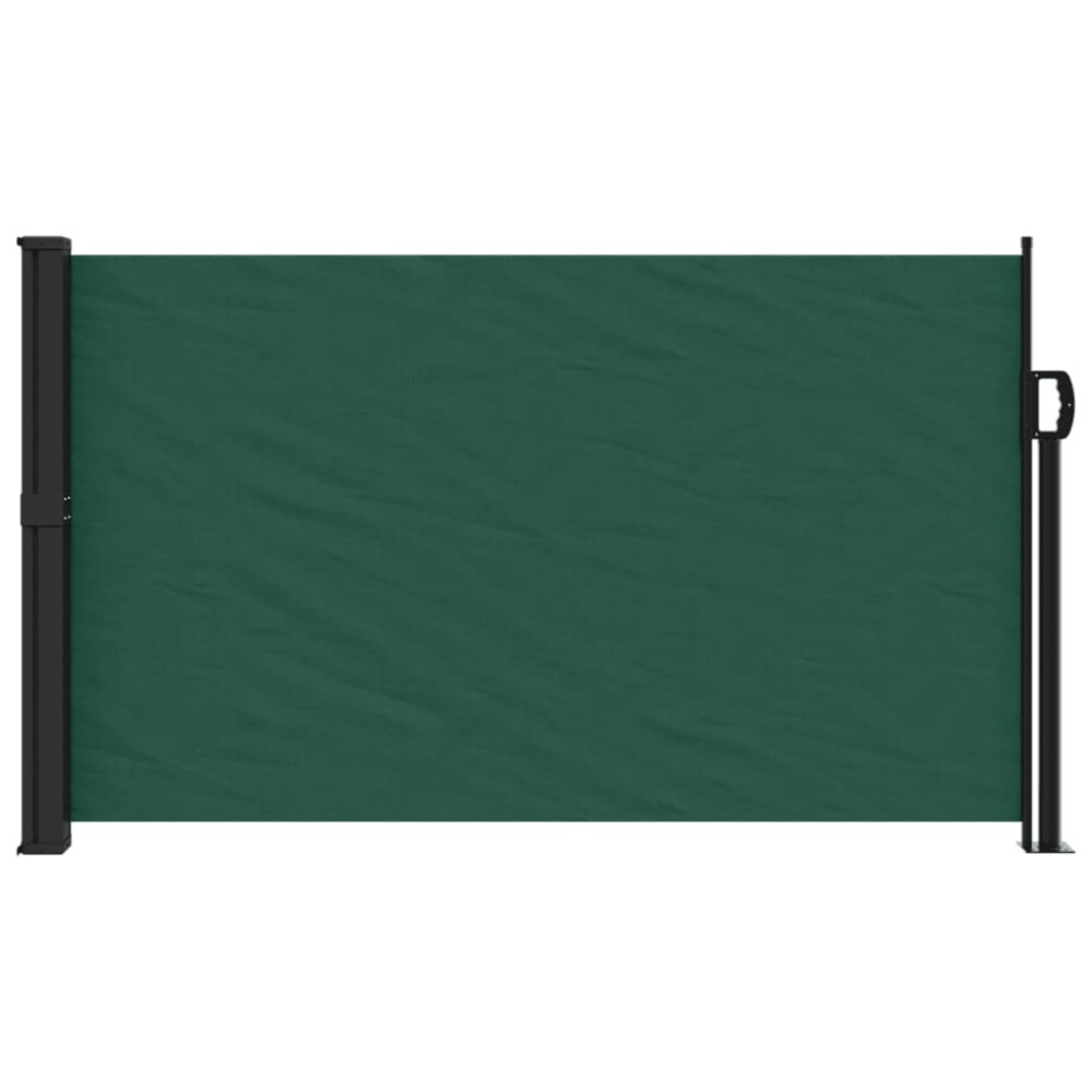 Produktbild för Indragbar sidomarkis mörkgrön 120x500 cm