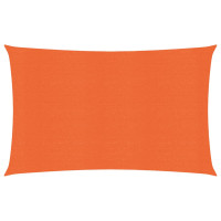 Produktbild för Solsegel 160 g/m² rektangulär orange 5x7 m HDPE