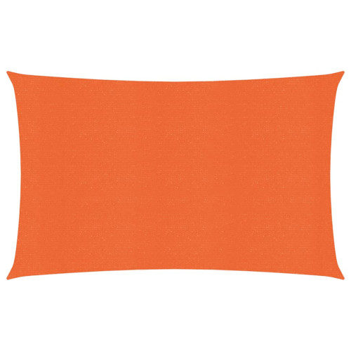 vidaXL Solsegel 160 g/m² rektangulär orange 5x7 m HDPE