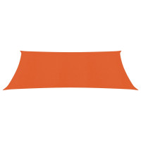 Produktbild för Solsegel 160 g/m² rektangulär orange 5x7 m HDPE