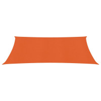 Produktbild för Solsegel 160 g/m² rektangulär orange 3x5 m HDPE