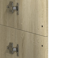 Produktbild för Högskåp sonoma-ek 60x35x180 cm konstruerat trä