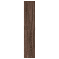Produktbild för Högskåp brun ek 60x35x180 cm konstruerat trä