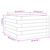 Produktbild för Odlingslåda 40x40x23 cm massivt furuträ