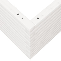 Produktbild för Odlingslåda vit 60x60x45,5 cm massiv furu