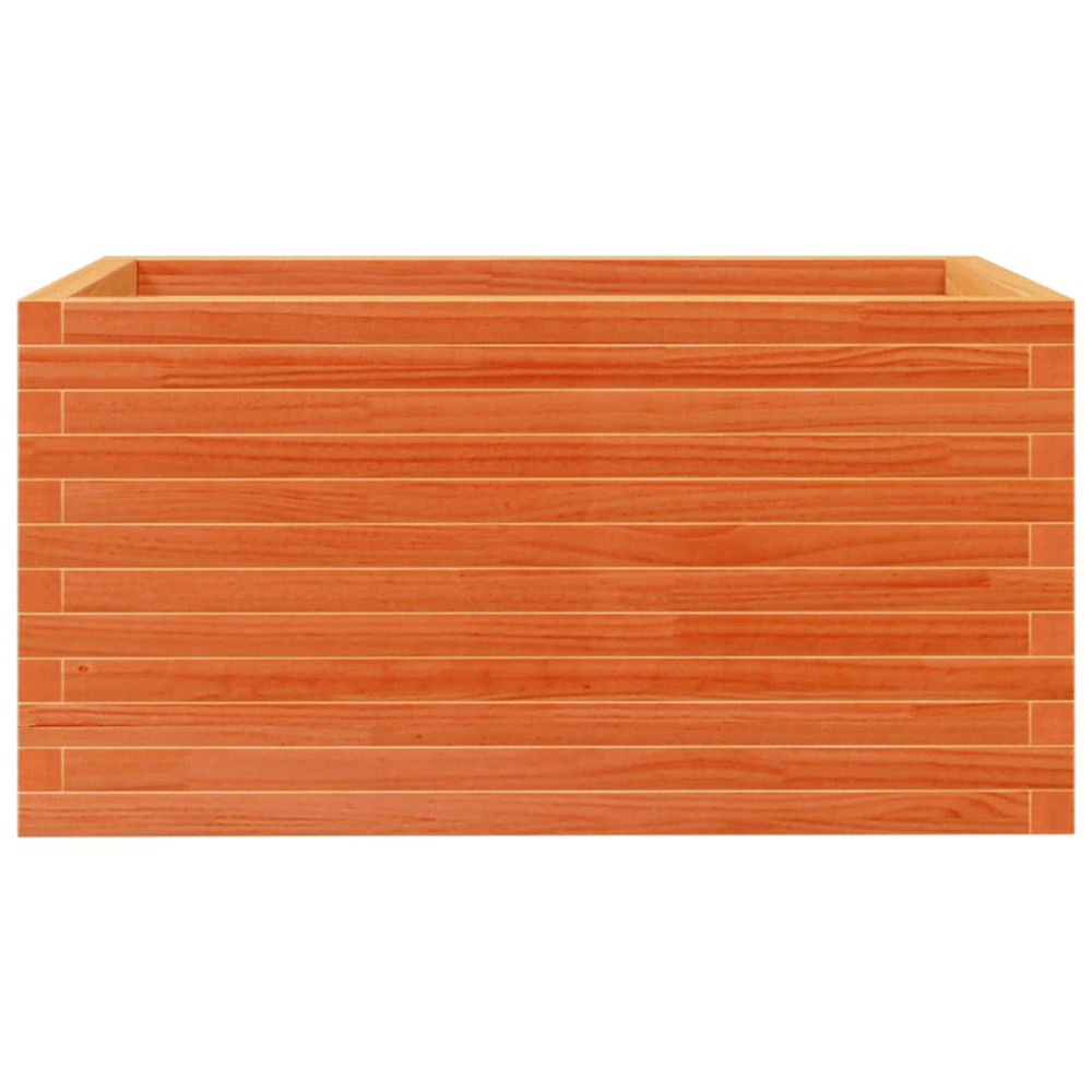 Produktbild för Odlingslåda vaxbrun 90x60x45,5 cm massiv furu