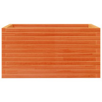 Produktbild för Odlingslåda vaxbrun 90x60x45,5 cm massiv furu