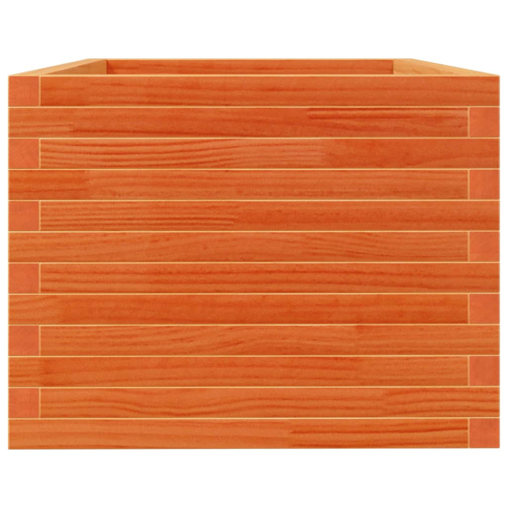 Produktbild för Odlingslåda vaxbrun 90x60x45,5 cm massiv furu