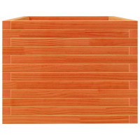 Produktbild för Odlingslåda vaxbrun 90x60x45,5 cm massiv furu