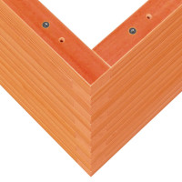 Produktbild för Odlingslåda vaxbrun 90x60x45,5 cm massiv furu