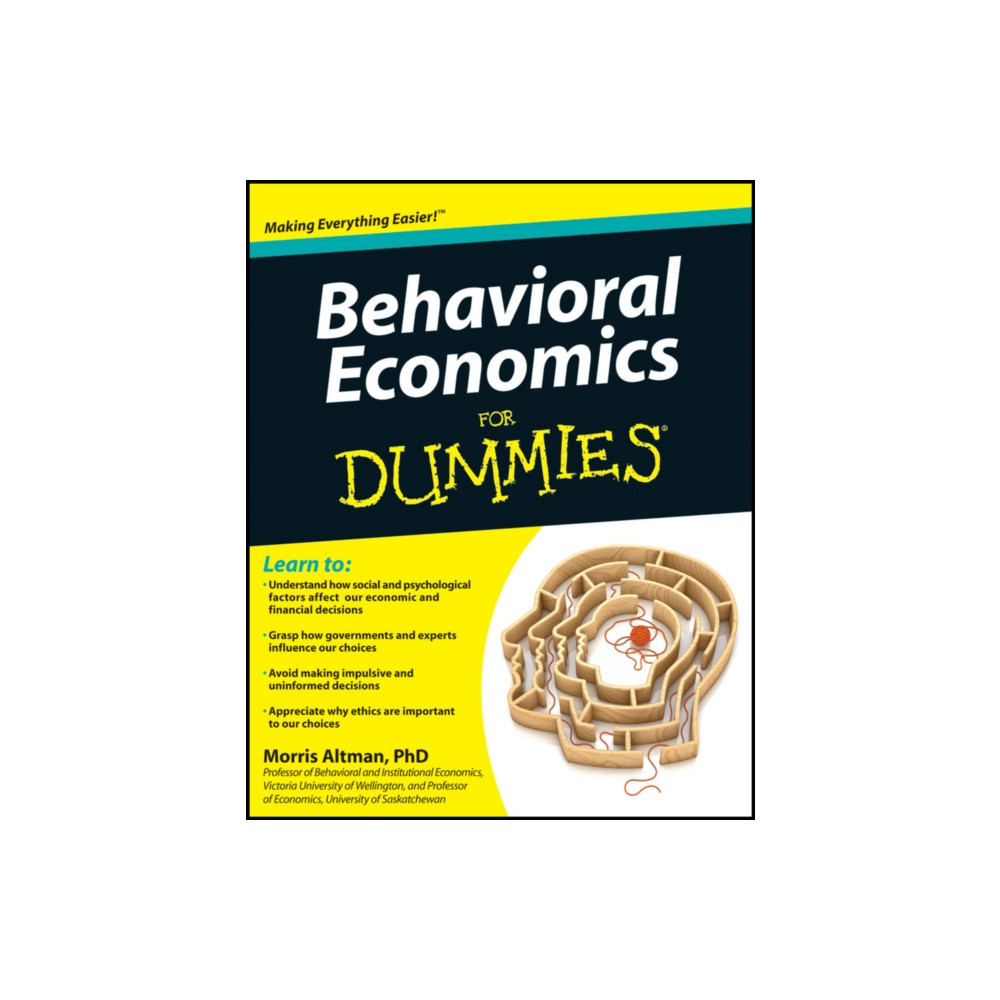 Produktbild för Behavioral Economics For Dummies (häftad, eng)