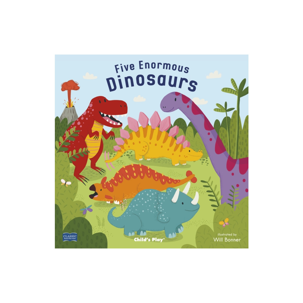 Produktbild för Five Enormous Dinosaurs (häftad, eng)