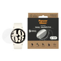 Produktbild för PanzerGlass Samsung Galaxy Watch 6 Classic 47mm Transparent Härdat glas, Polyetentereftalat (PET)