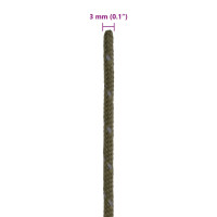 Produktbild för Tältlina med reflekterande remsor och fästen 50 m 3 mm
