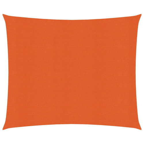 vidaXL Solsegel 160 g/m² fyrkantig orange 4x4 m HDPE