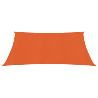 Produktbild för Solsegel 160 g/m² fyrkantig orange 4x4 m HDPE