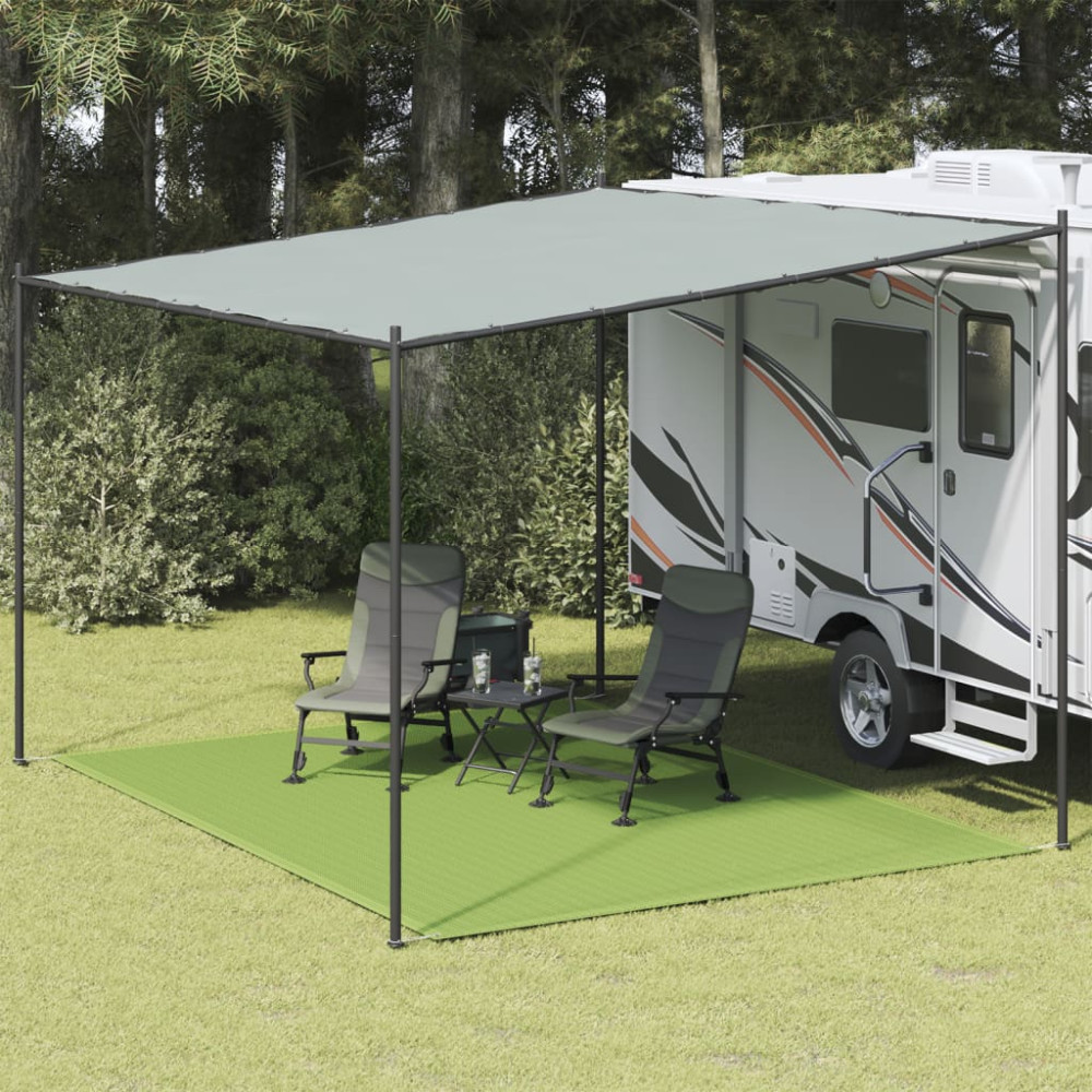 Produktbild för Tältmatta ljusgrön 300x400 cm HDPE