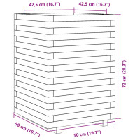 Produktbild för Odlingslåda 50x50x72 cm massivt douglasträ