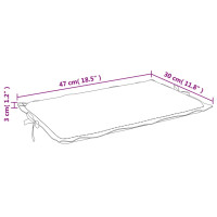 Produktbild för Solsängsdyna melerad gräddvit 186x58x3 cm tyg