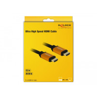 Produktbild för DeLOCK 85726 HDMI-kabel 0,5 m HDMI Typ A (standard) Svart, Guld