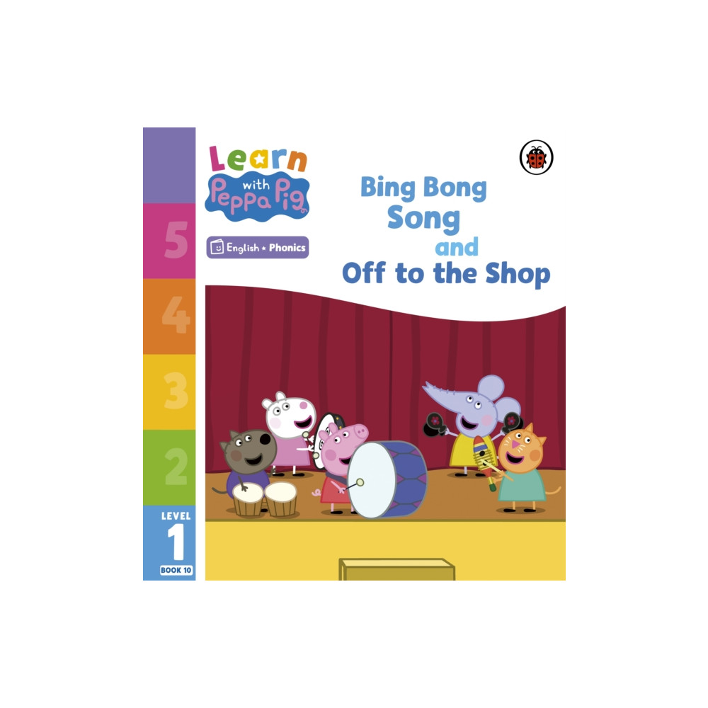 Produktbild för Learn with Peppa Phonics Level 1 Book 10 – Bing Bong Song and Off to the Shop (Phonics Reader) (häftad, eng)