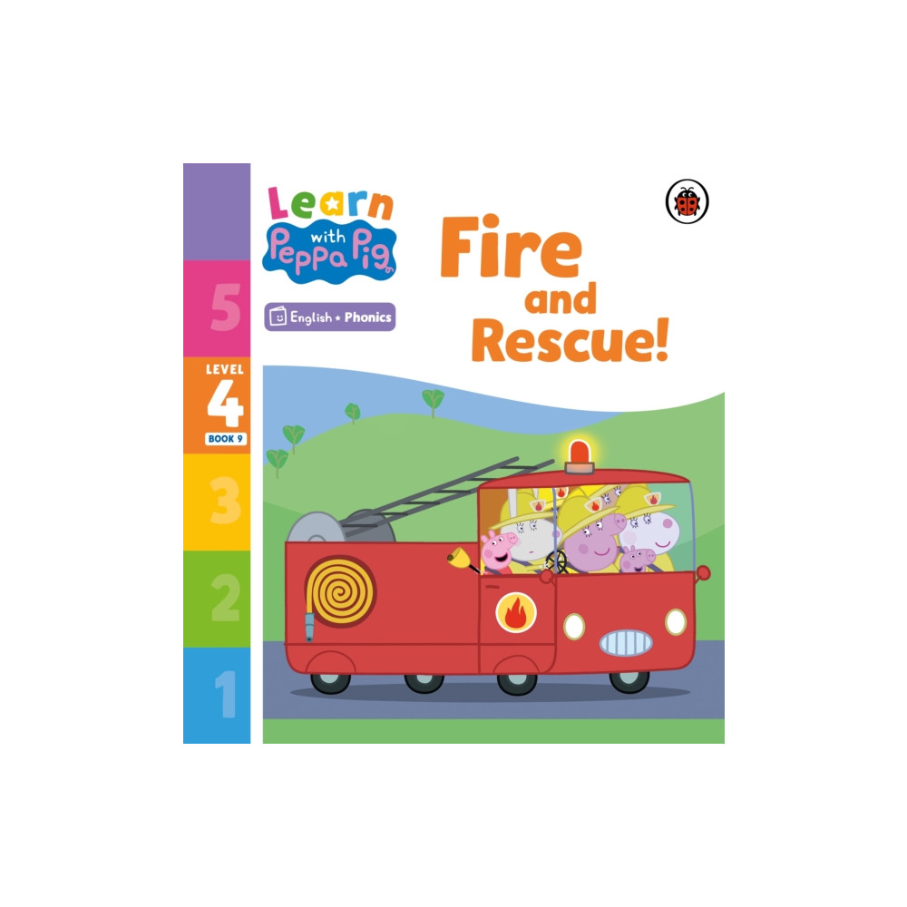 Produktbild för Learn with Peppa Phonics Level 4 Book 9 – Fire and Rescue! (Phonics Reader) (häftad, eng)