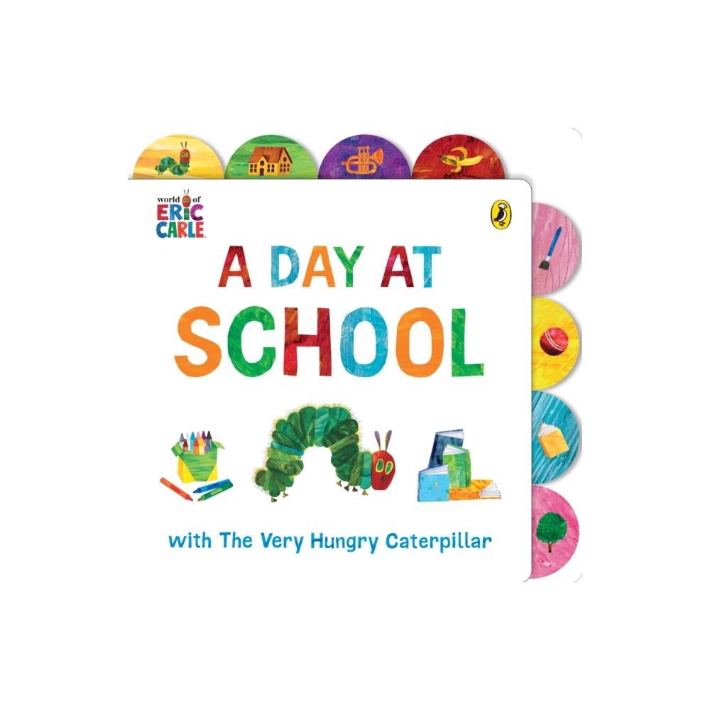 Produktbild för A Day at School with The Very Hungry Caterpillar (bok, board book, eng)