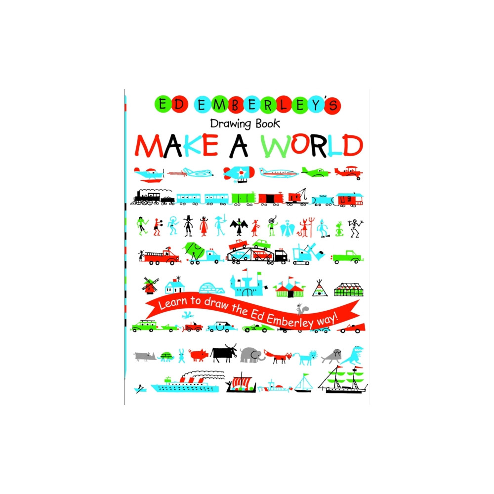 Produktbild för Ed Emberley's Drawing Book: Make A World (häftad, eng)