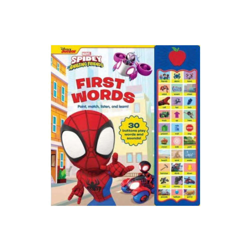 Produktbild för Disney Junior Marvel Spidey and His Amazing Friends: First Words Sound Book (inbunden, eng)