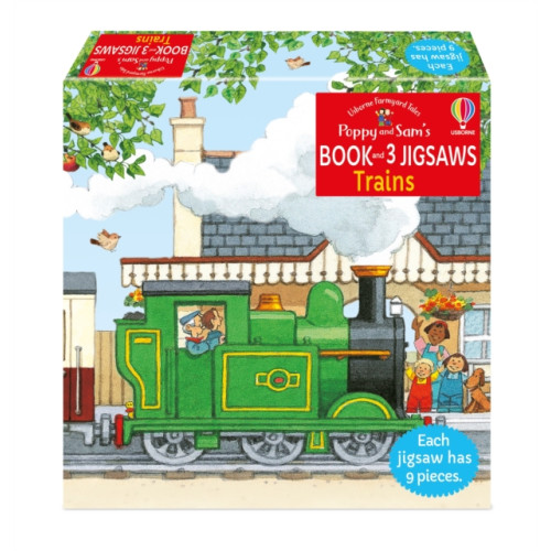 Usborne Publishing Ltd Poppy and Sam's Book and 3 Jigsaws: Trains (häftad, eng)