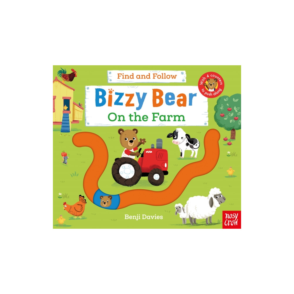 Produktbild för Bizzy Bear: Find and Follow On the Farm (bok, board book, eng)