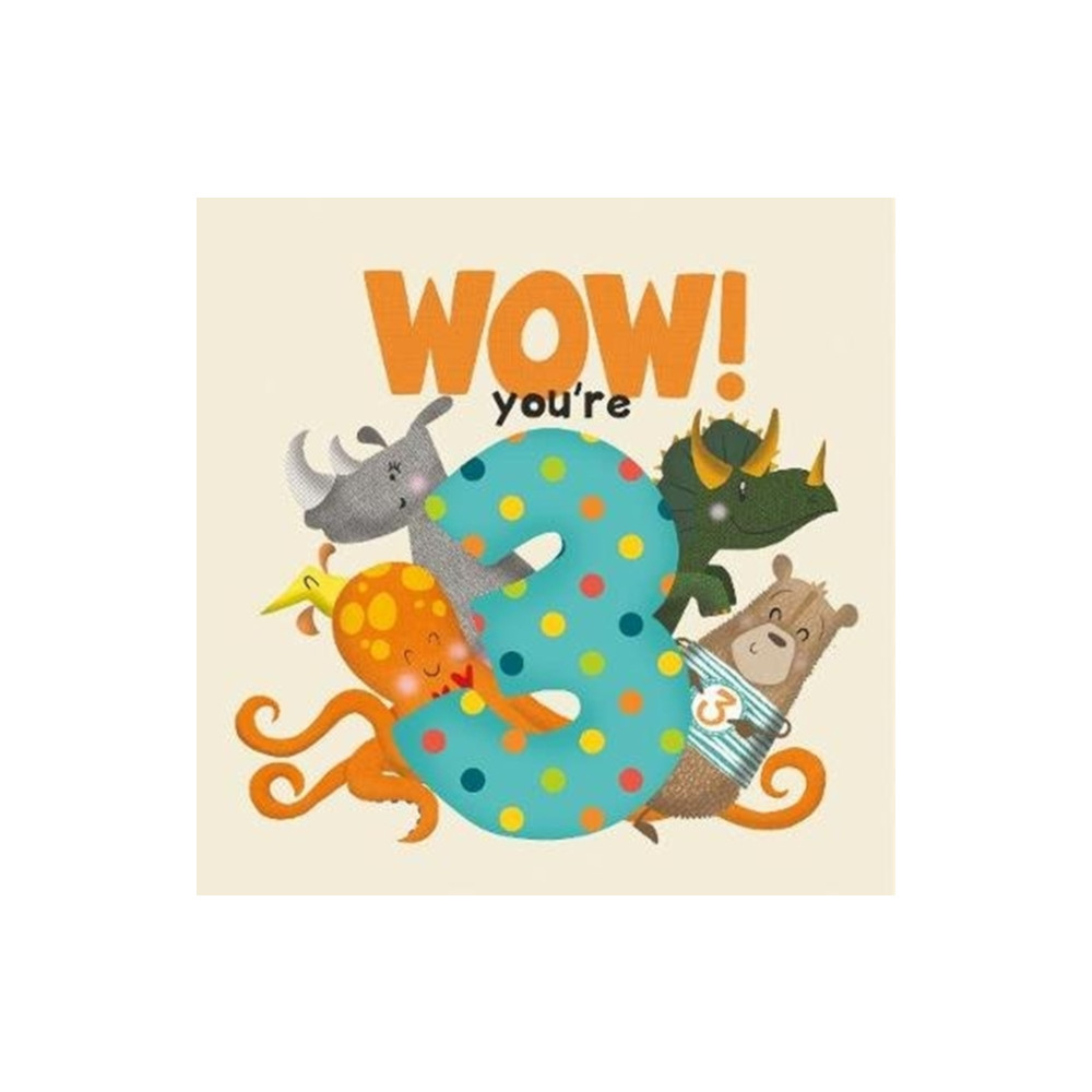 Produktbild för WOW! You're Three birthday book (häftad, eng)
