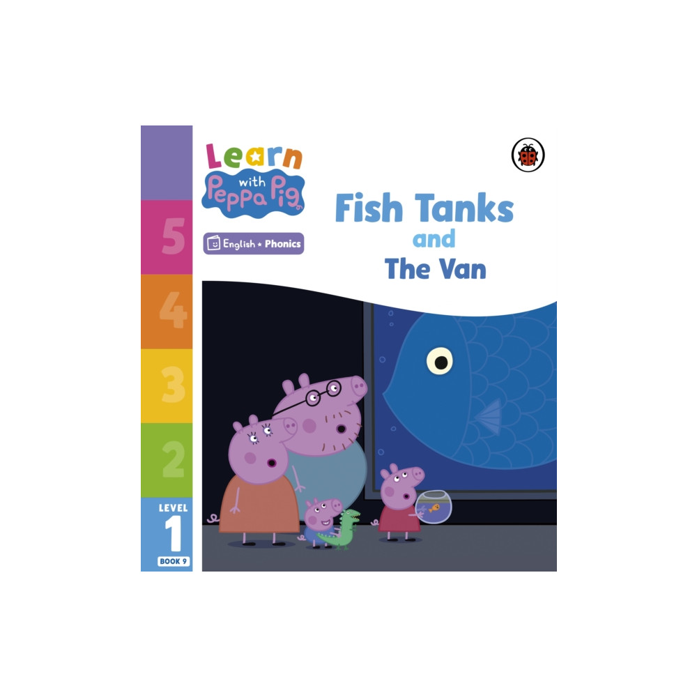 Produktbild för Learn with Peppa Phonics Level 1 Book 9 – Fish Tanks and The Van (Phonics Reader) (häftad, eng)