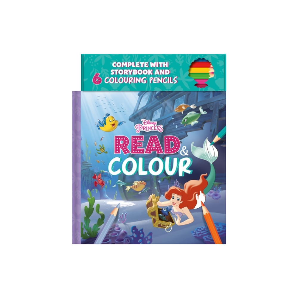 Produktbild för Disney Princess Ariel: Read & Colour (inbunden, eng)