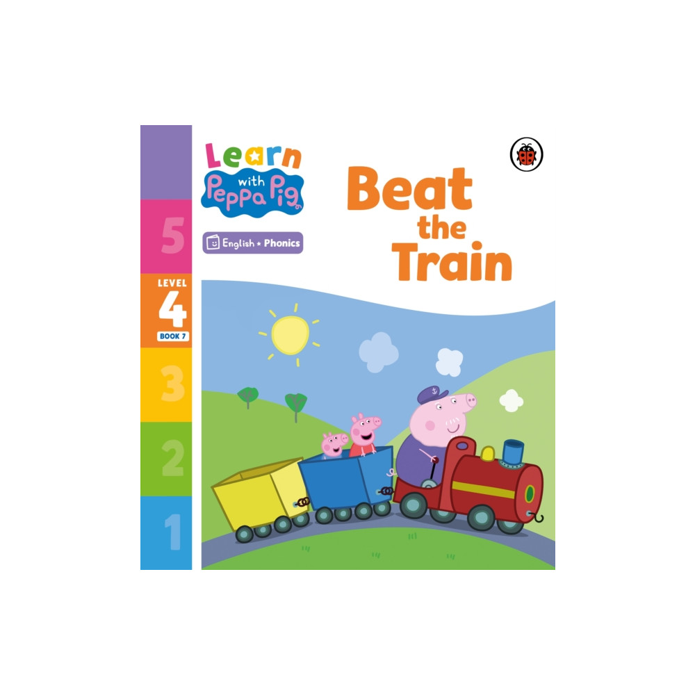 Produktbild för Learn with Peppa Phonics Level 4 Book 7 – Beat the Train (Phonics Reader) (häftad, eng)