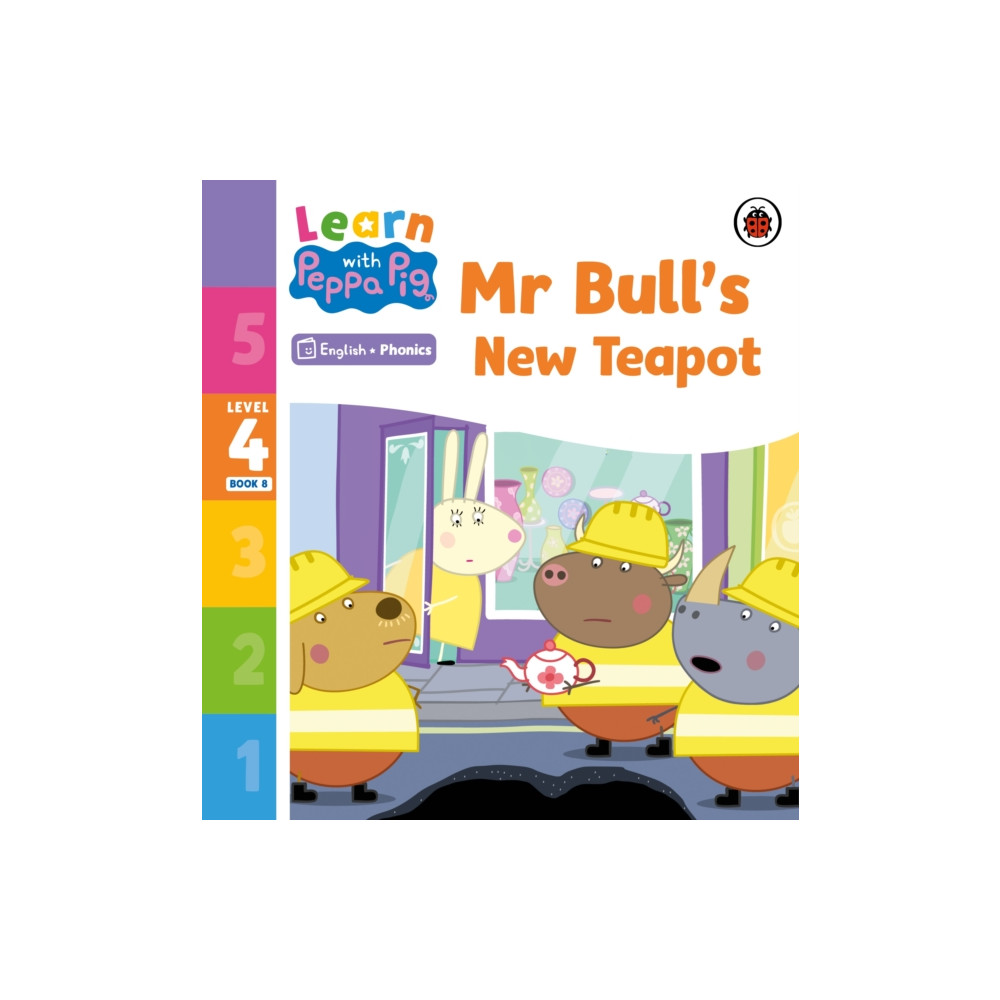 Produktbild för Learn with Peppa Phonics Level 4 Book 8 – Mr Bull's New Teapot (Phonics Reader) (häftad, eng)