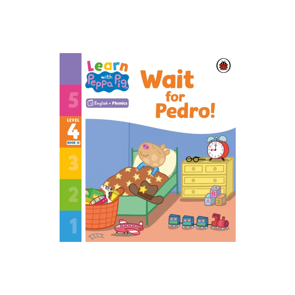 Produktbild för Learn with Peppa Phonics Level 4 Book 12 – Wait for Pedro! (Phonics Reader) (häftad, eng)