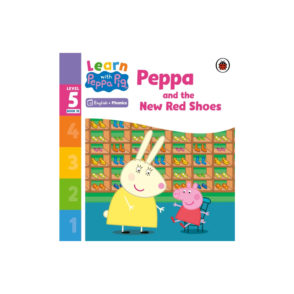 Produktbild för Learn with Peppa Phonics Level 5 Book 10 – Peppa and the New Red Shoes (Phonics Reader) (häftad, eng)