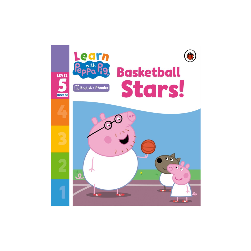 Produktbild för Learn with Peppa Phonics Level 5 Book 12 – Basketball Stars! (Phonics Reader) (häftad, eng)