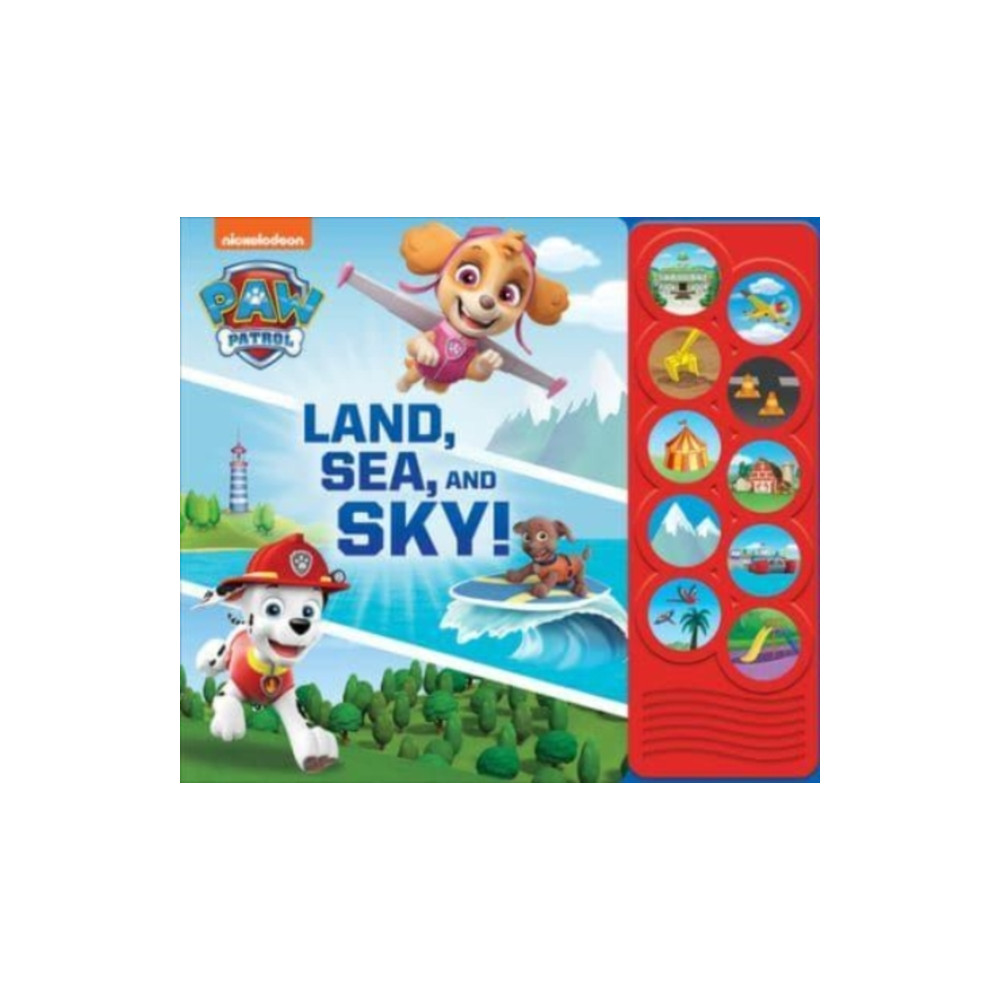 Produktbild för Nickelodeon PAW Patrol: Land, Sea, and Sky! Sound Book (bok, board book, eng)