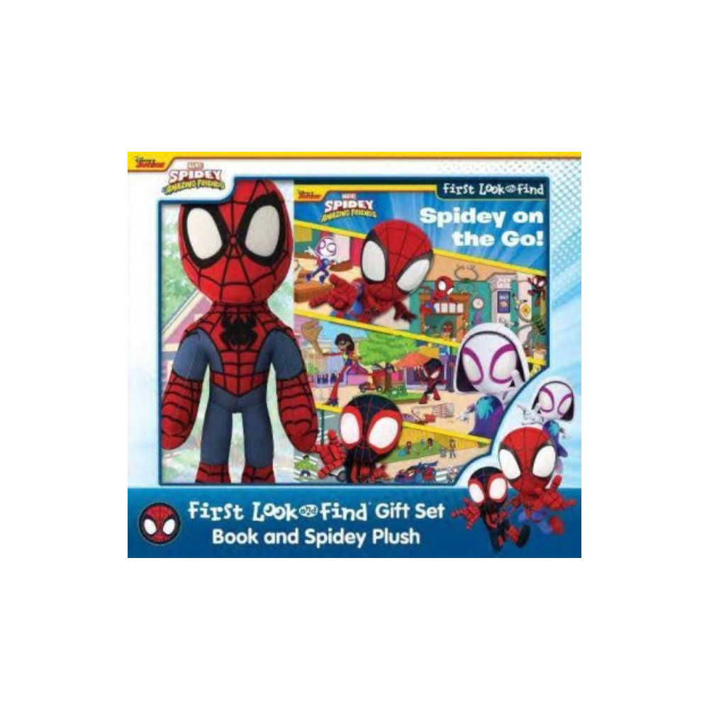 Produktbild för Disney Junior Marvel Spidey and His Amazing Friends: Spidey on the Go! First Look and Find Book Box and Plush Gift Set (inbunden, eng)