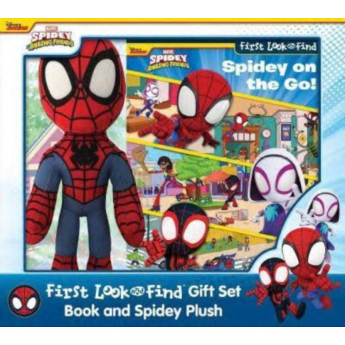 Phoenix International Publications, Incorporated Disney Junior Marvel Spidey and His Amazing Friends: Spidey on the Go! First Look and Find Book Box and Plush Gift Set (inbunden, eng)