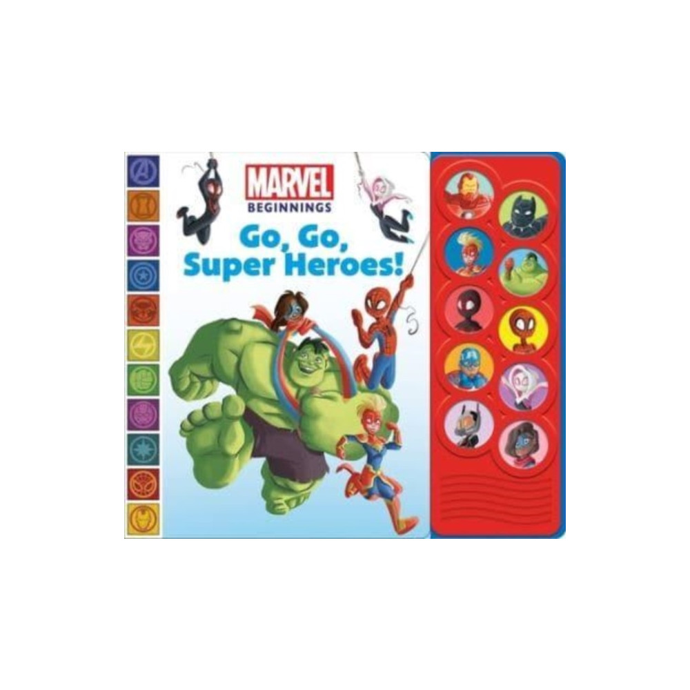 Produktbild för Marvel Beginnings: Go, Go, Super Heroes! Sound Book (bok, board book, eng)