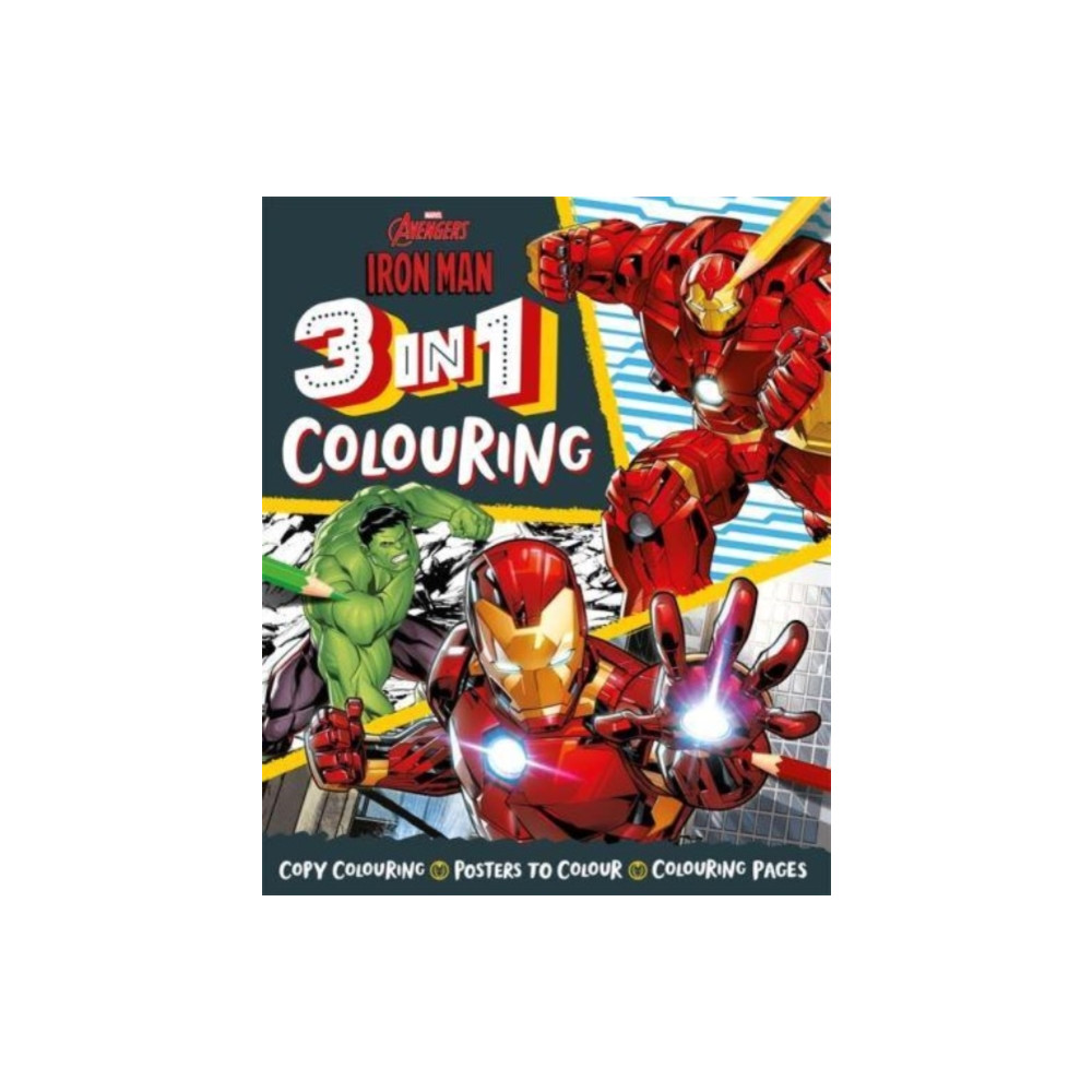 Produktbild för Marvel Avengers Iron Man: 3 in 1 Colouring (häftad, eng)