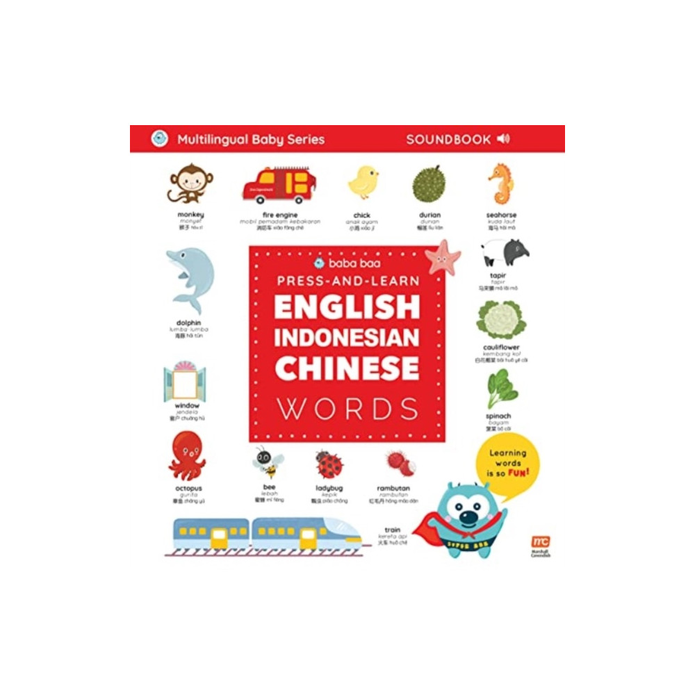 Produktbild för Press-and-Learn English Indonesian Chinese Words Sound Book (inbunden, eng)