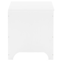 Produktbild för Förvaringslåda med lock RANA vit 80x49x54 cm massiv furu