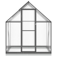 Produktbild för Växthus med ram antracit 169x114x202 cm aluminium