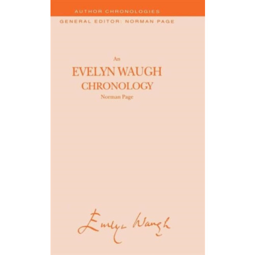 Palgrave macmillan An Evelyn Waugh Chronology (inbunden, eng)