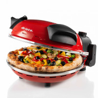 Produktbild för Ariete 0909/10 pizzajärn och pizzaugn 1 pizza/pizzor 1200 W Svart, Röd