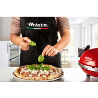 Produktbild för Ariete 0909/10 pizzajärn och pizzaugn 1 pizza/pizzor 1200 W Svart, Röd